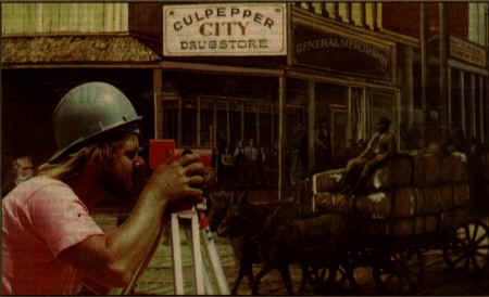 Pine Bluff Arkansas Mural Depicting Culpepper City Drug Store in 1881.