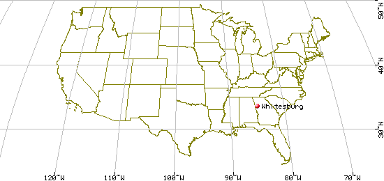 US Map for Whitesburg, Carroll County, GA