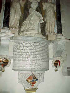 Dame Grace Gethin Monument, All Saints, Hollingbourne