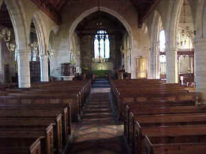 Aisle at St Mary, Goudhurst, Kent, Oct 1999