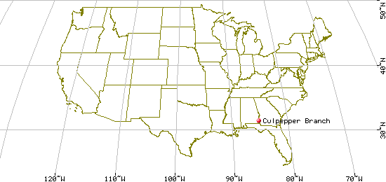 US Map for Culpepper Branch, Henry County, AL