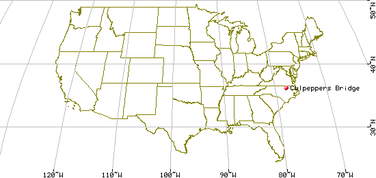 US Map for Culpepper Bridge, Nash Co, NC