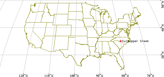 US Map for Culpepper Creek, Anson Co, NC