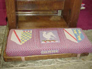 Culpeper Kneeler in Bedgebury Chapel, St Marys, Goudhurst, Kent, Oct 1999