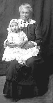Florence Cecelia Culpepper in lap of grandmother Eltrym V. White